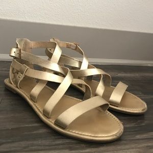 Gold sandals